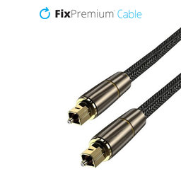 FixPremium - Audio Optisches Kabel (1m), golden