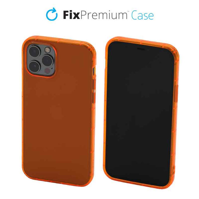 FixPremium - Hülle Clear für iPhone 13 Pro, orange