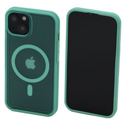 FixPremium - Hülle Clear s MagSafe für iPhone 13, mint blue