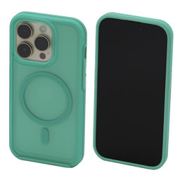 FixPremium - Hülle Clear s MagSafe für iPhone 14 Pro, mint blue