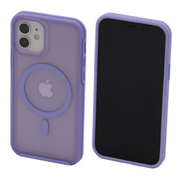 FixPremium - Hülle Clear s MagSafe für iPhone 12 und 12 Pro, lila
