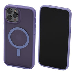 FixPremium - Hülle Clear s MagSafe für iPhone 13 Pro, lila