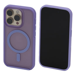 FixPremium - Hülle Clear s MagSafe für iPhone 14 Pro, lila