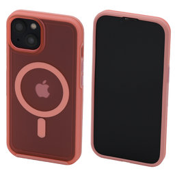 FixPremium - Hülle Clear s MagSafe für iPhone 13, peach pink
