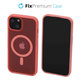 FixPremium - Hülle Clear mit MagSafe für iPhone 14, peach pink
