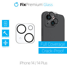 FixPremium Glass - Gehärtetes Glas für die rückwärtige Kameralinse für iPhone 14 und 14 Plus