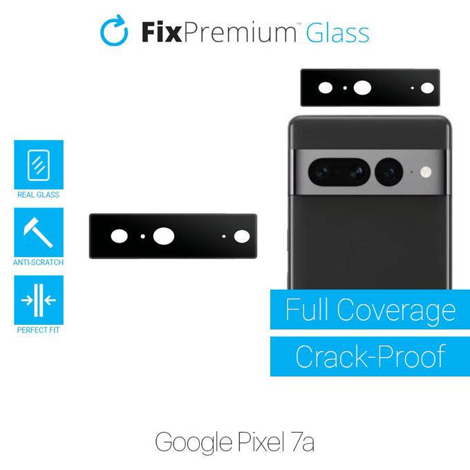 FixPremium Glass - Gehärtetes Glas für die rückwärtige Kameralinse für Google Pixel 7a