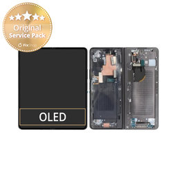 Samsung Galaxy Z Fold 5 F946B - LCD Display + Touchscreen Front Glas + Rahmen (Gray) - GH82-31842D Genuine Service Pack
