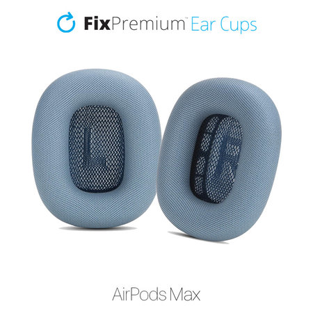 FixPremium - Ersatz-Ohrpolster für Apple AirPods Max (Fabric), blau