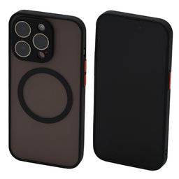 FixPremium - Hülle Matte mit MagSafe für iPhone 14 Pro, schwarz