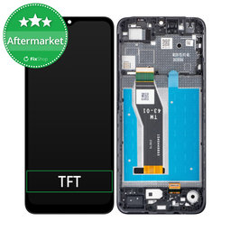 Motorola Moto E13 - LCD Display + Touchscreen Front Glas + Rahmen (Cosmic Black) TFT