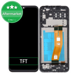 Samsung Galaxy A14 A145F - LCD Display + Touchscreen Front Glas + Rahmen (Black) TFT