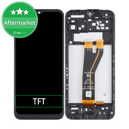 Samsung Galaxy A14 5G A146B - LCD Display + Touchscreen Front Glas + Rahmen (Black) TFT
