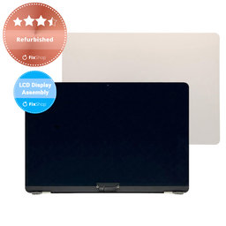 Apple MacBook Air 13" M2 A2681 (2022) - LCD Display + Frontglas + Abdeckung (Starlight) Refurbished