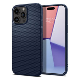 Spigen - Hülle Liquid Air für iPhone 15 Pro, navy blue