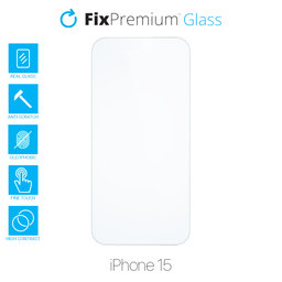 FixPremium Glass - Gehärtetes Glas für iPhone 15