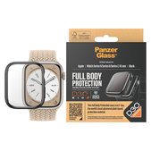 Panzerglas Full Body D3O für Apple Watch 9/8/7 45 mm, Schwarz, PanzerGlass