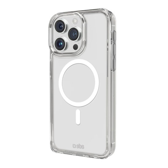 SBS - Hülle Light Mag mit MagSafe für iPhone 15 Pro, transparent