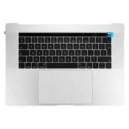 Apple MacBook Pro 15" A1707 (Late 2016 - Mid 2017) - Oberer Rahmen Tastatur + Tastatur UK + Mikrofon + Trackpad + Lautsprecher (Silver)