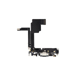 Apple iPhone 15 Pro - Ladestecker Ladebuchse + Flex Kabel (Black Titanium)