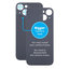 Apple iPhone 15 - Backcover Glas Vergrössertes Ringloch für die Kamera (Black)