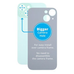 Apple iPhone 15 - Backcover Glas Vergrössertes Ringloch für die Kamera (Green)