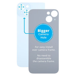 Apple iPhone 15 Plus - Backcover Glas Vergrössertes Ringloch für die Kamera (Blue)