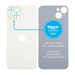 Apple iPhone 15 Plus - Backcover Glas Vergrössertes Ringloch für die Kamera (Yellow)
