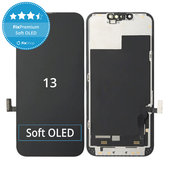 Display Soft OLED für iPhone 13, Touchscreen-Glas mit Rahmen, FixPremium