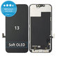 Display Soft OLED für iPhone 13, Touchscreen-Glas mit Rahmen, FixPremium