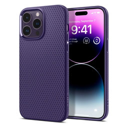 Spigen - Hülle Liquid Air für iPhone 14 Pro Max, deep purple