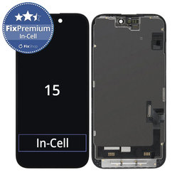 Apple iPhone 15 - LCD Display + Touchscreen Front Glas + Rahmen In-Cell FixPremium