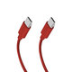 SBS - USB‑C/USB‑C Kabel USB-C/USB-C, 60W, PD, 1.5m, rot