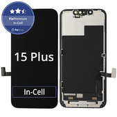Display In-Cell FHD für iPhone 15 Plus, Touchscreen-Glas mit Rahmen, FixPremium