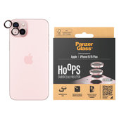Kameraobjektivschutz Hoops für iPhone 15/15 Plus, Rosa, PanzerGlass