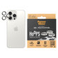 Kameraobjektivschutz Hoops für iPhone 15 Pro/15 Pro Max, White Metal, PanzerGlass