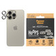 Kameraobjektivschutz Hoops für iPhone 15 Pro/15 Pro Max, Natural Metal, PanzerGlass