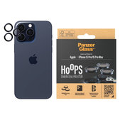 Kameraobjektivschutz Hoops für iPhone 15 Pro/15 Pro Max, Blue Metal, PanzerGlass