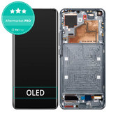 Xiaomi Mi 11 M2011K2G - LCD Display + Touchscreen Front Glas + Rahmen (Midnight Gray) OLED