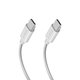 SBS - Geflochtenes Kabel USB-C/USB-C, PD, 100W, 1.5m, weiß