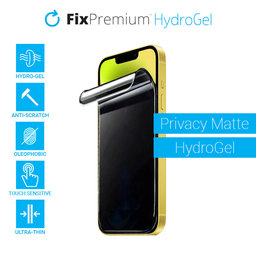 FixPremium - Privacy Matte Screen Protector für Apple iPhone 13, 13 Pro, 14 und 16e