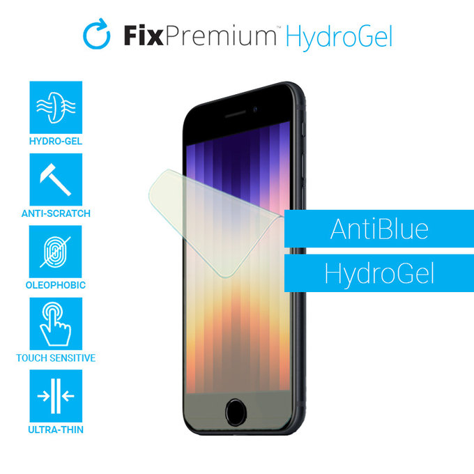 FixPremium - AntiBlue Screen Protector für Apple iPhone 6, 6S, 7, 8, SE 2020 und SE 2022