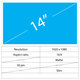 14 LCD Slim Matte 30 pin-Full HD Ohne Griffe