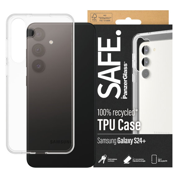 Hülle TPU für Samsung Galaxy S24+, Transparent, SAFE by PanzerGlass