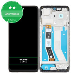 Motorola Moto G73 - LCD Display + Touchscreen Front Glas + Rahmen (Black) TFT