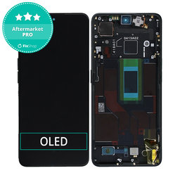 Oppo Reno 8 Pro CPH2357 - LCD Display + Touchscreen Front Glas + Rahmen (Glazed Black) OLED