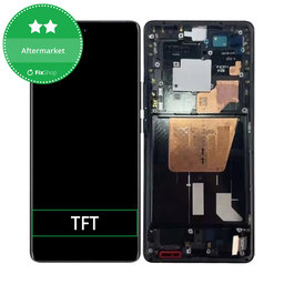 Vivo X80 Pro 5G V2185A V2145 - LCD Display + Touchscreen Front Glas + Rahmen (Cosmic Black) TFT