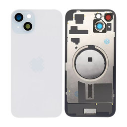 Apple iPhone 15 Plus - Rückgehäuseglas + Kameraglas + Metallplatte + Magsafe-Magnet (Blue)