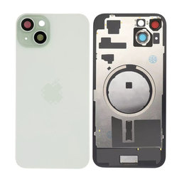 Apple iPhone 15 Plus - Rückgehäuseglas + Kameraglas + Metallplatte + Magsafe-Magnet (Green)