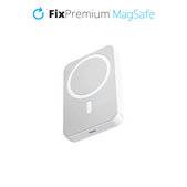 FixPremium - MagSafe PowerBank mit Ständer 5000mAh, weiss